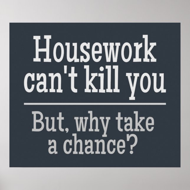 HOUSEWORK-Farbposter Poster (Vorne)