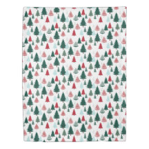 Christmas Trees Nordic Pine Forest Modern Pattern
