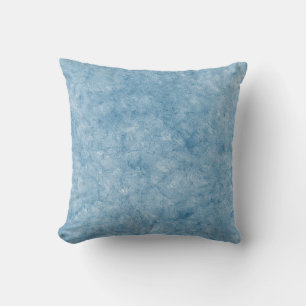 Housse de coussin écrasée en velours bleu