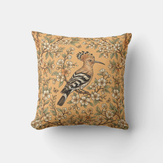 Housse de coussin jetable oiseau huppe