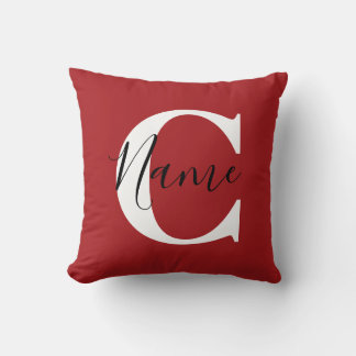 Housse de coussin personnalisée avec nom Coussin p