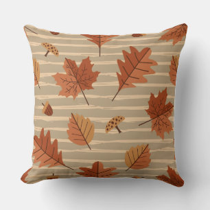 Housse de coussin style aquarelle citrouille