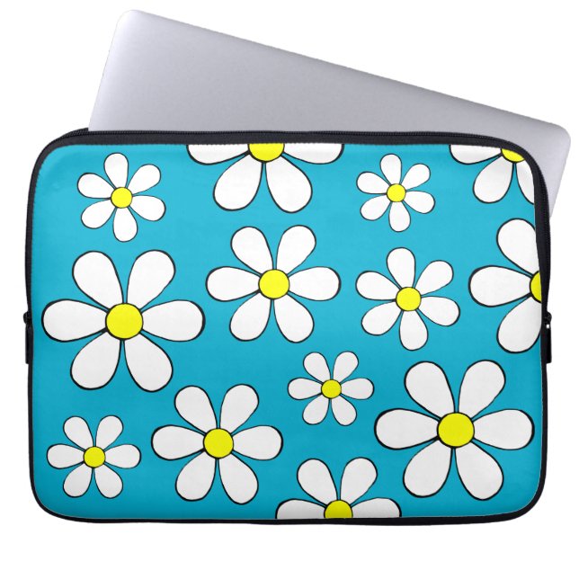 Housse d'ordinateur Daisy Flower Power (Devant)