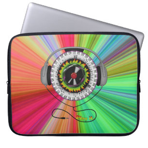 Housse d'ordinateur portable Musique de la vie