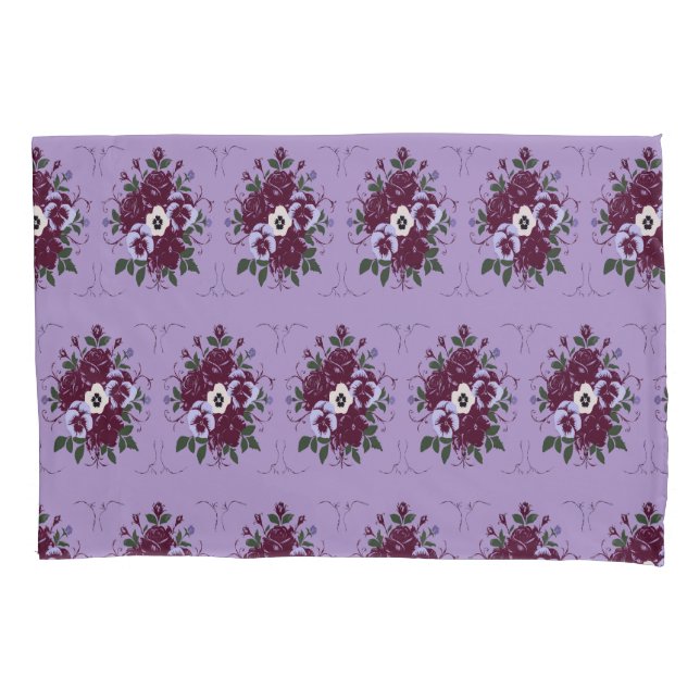 Housse d'Oreiller - Bouquet de Violettes Kissenbezug (Vorderseite)