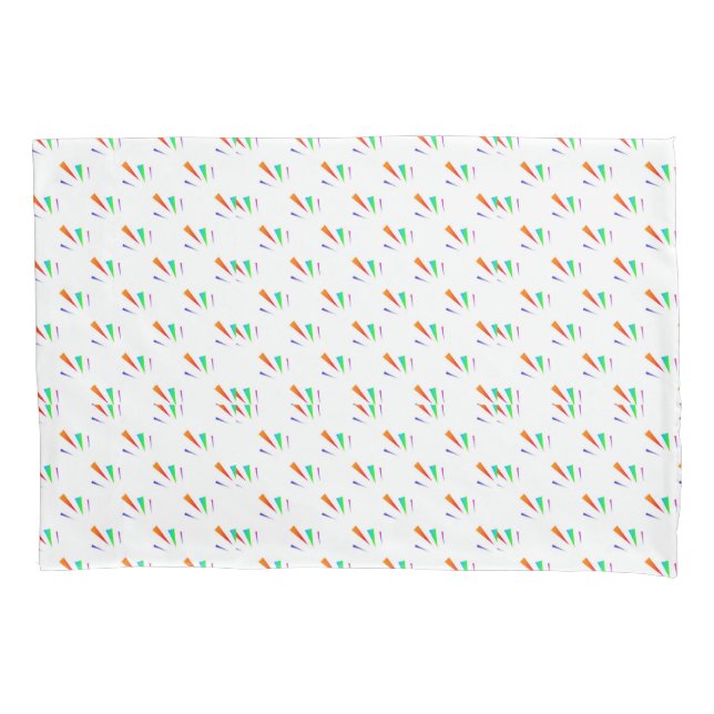 Housse D'oreillers A pillowcase with a repeating pattern (devant)