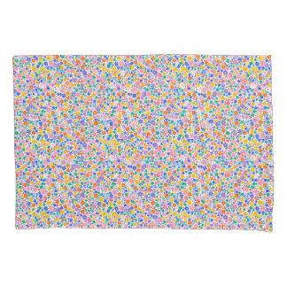 Housse D'oreillers  A seamless pattern of colorful small flowers 