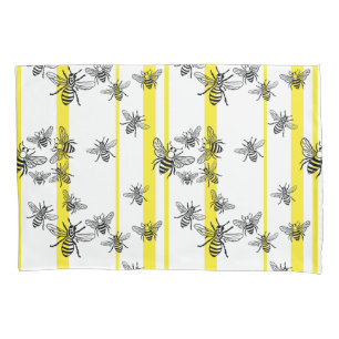 Housse D'oreillers Abeilles de miel ! Coque coussin