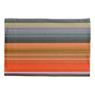 Housse D'oreillers Abstrait n° 1 : orange et gris