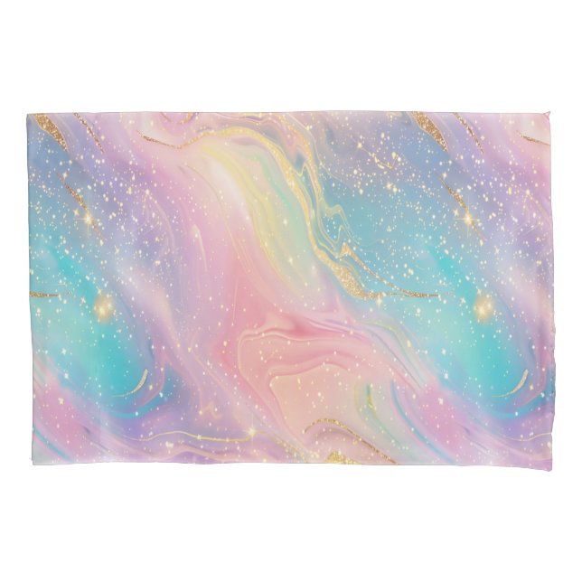 Housse D'oreillers Abstrait Pastel Parties scintillant Motif sans cou (devant)