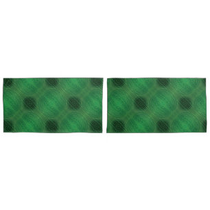 Housse D'oreillers Acceptation Médaillons de méditation verte