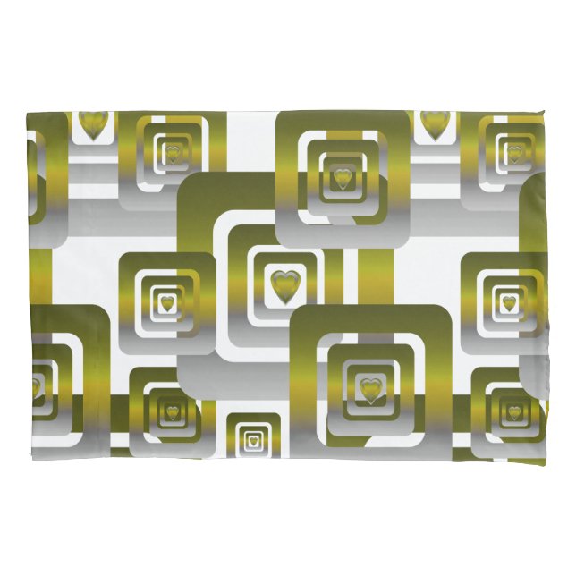 Housse D'oreillers Activate My Heart Pattern Silver (devant)