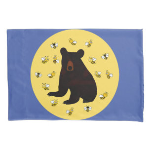 Housse D'oreillers Adorable Petit Miel Ours