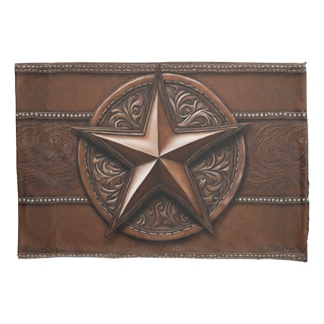 Housse D'oreillers Agritourisme rustique Cowboy Western Country Texas (devant-gauche)