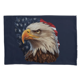 Housse D'oreillers Aigle à drapeau américain