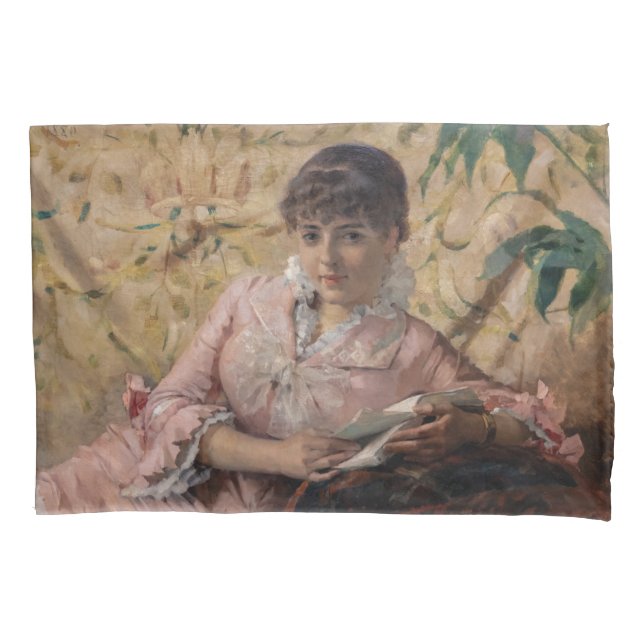 Housse D'oreillers Albert Edelfeel - La Parisienne de lecture (devant)