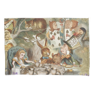 Housse D'oreillers Alice Adventures in Wonderland Mad Tea Party