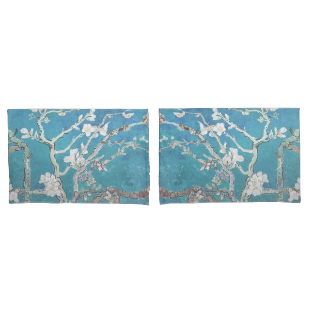 Housse D'oreillers Almond Blossom Van Gogh Art (devant-Set)