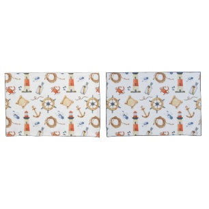 Housse D'oreillers Ancre nautique Marine Cute Kids