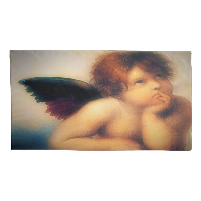Housse D'oreillers Ange Putti (Dos-Droit)
