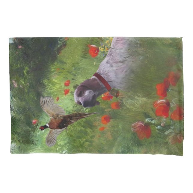 Housse D'oreillers Anglais Setter, Chasse de faisan (devant)