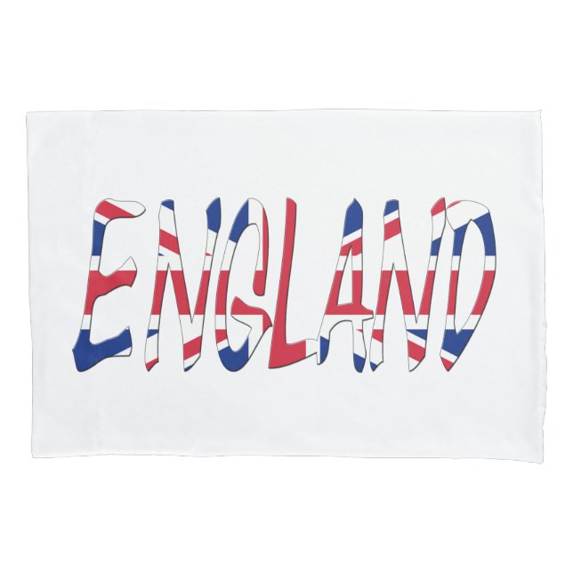 Housse D'oreillers Angleterre superposée sur Union Jack Flag pccnt (devant)