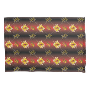 Housse D'oreillers Année chinoise de l'ox Elégant Floral