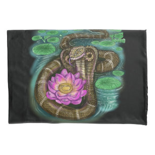 Housse D'oreillers Année de la couleuvre chinoise Zodiac Cobra Pillow