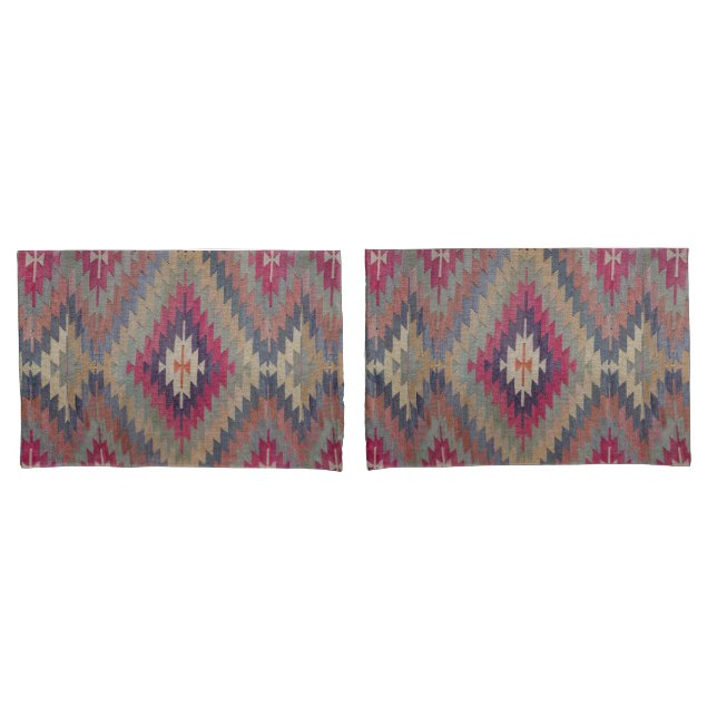 Housse D'oreillers Antique Oriental Perse Turc Kilim Rug (devant-Set)