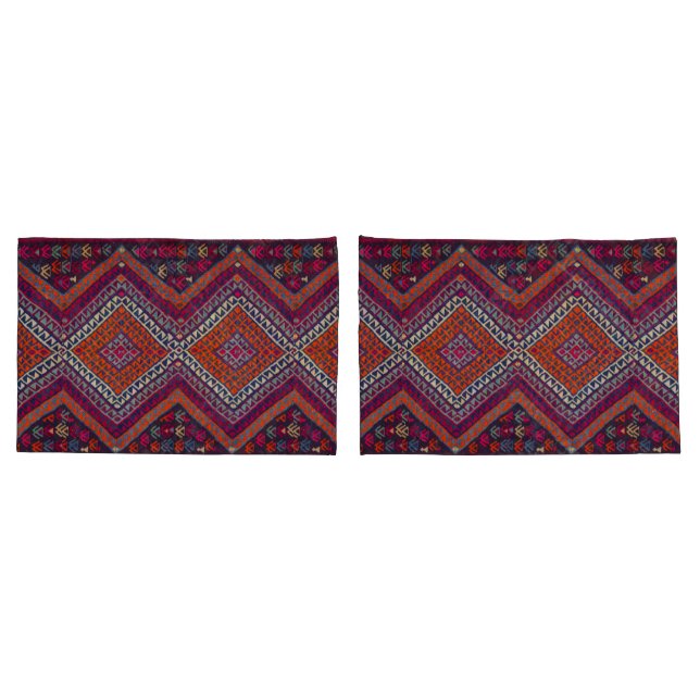 Housse D'oreillers Antique Oriental Turc Kilim Tapis Perse (Dos-Set)