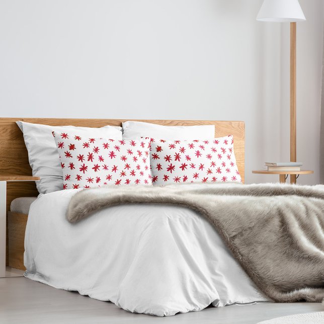 Housse D'oreillers Aquarelle étoilée - rouge (Créateur téléchargé)