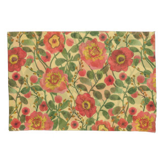 Housse D'oreillers Aquarelle florale rétro : Élégance intemporelle