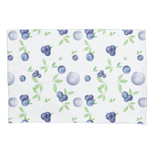Housse D'oreillers Aquarelle fraîche d'été Blueberry 