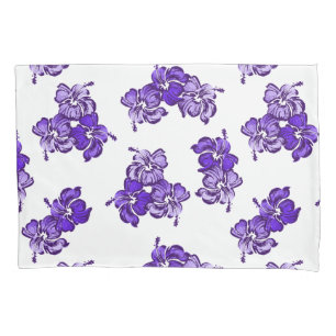 Housse D'oreillers Aquarelle Hibiscus Hawaiian Floral Reversible