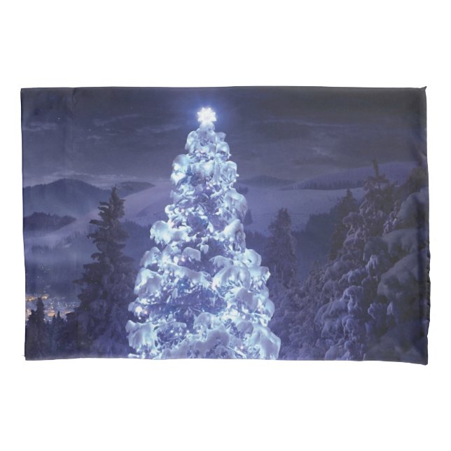 Housse D'oreillers Arbre de Noël (devant)