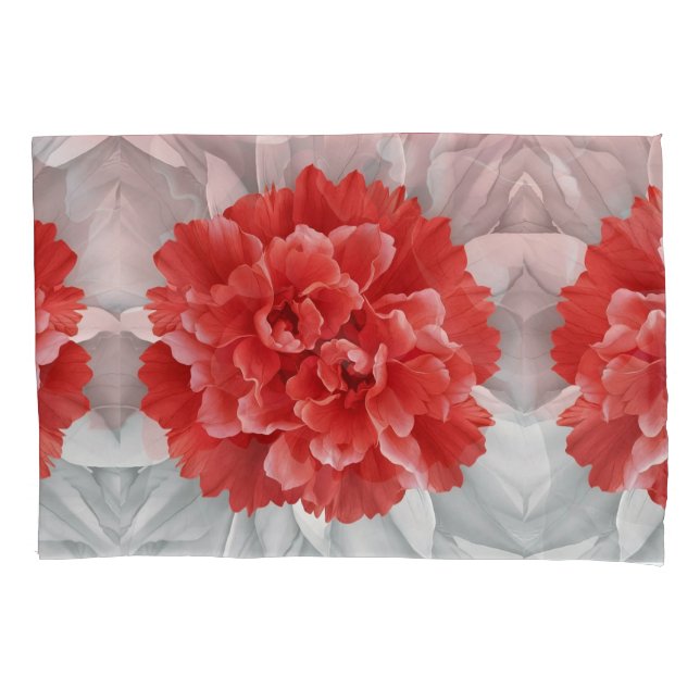 Housse D'oreillers Art Botanique Radiant Rouge Azalea (devant)