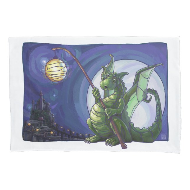 Housse D'oreillers Art de montre de dragon (devant)