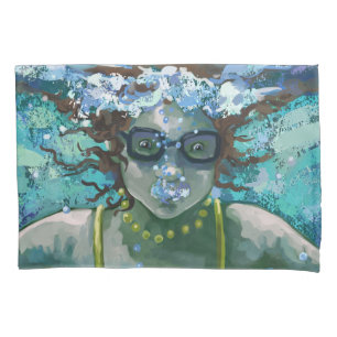 Housse D'oreillers Art sous la nage aquatique