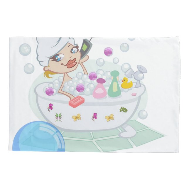 Housse D'oreillers Bain de bulle coussin Coque (Dos)