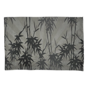 HOUSSE D'OREILLERS BAMBOU NOIR NATURE VINTAGE
