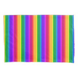 Housse D'oreillers Bandes arc-en-ciel irrégulières