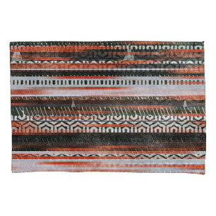 Housse D'oreillers Bandes ethniques tribales : conception du tapis.