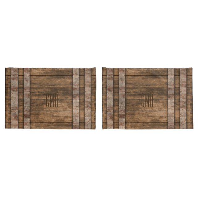 Housse D'oreillers Baril de bois (Dos-Set)