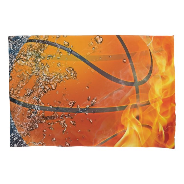 Housse D'oreillers Basket flamboyant (devant)