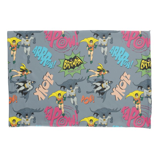 Housse D'oreillers Batman Et Robin Motif Action (devant)