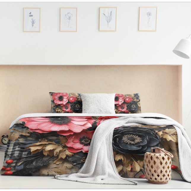 Housse D'oreillers Beau arrangement de fleurs séchées (Créateur téléchargé)