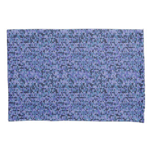 Housse D'oreillers Beau, motif tricot, tricoté, bleu et