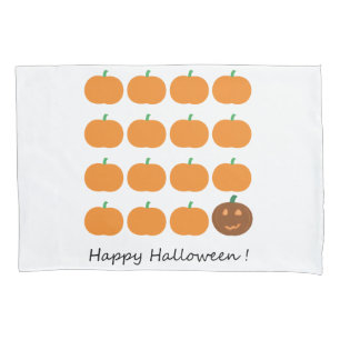 Housse D'oreillers Beau Patch Citrouille Halloween