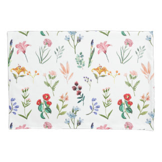 Housse D'oreillers Belle et élégante Botanique Fleur sauvage