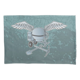 Housse D'oreillers Béton bleu-gris